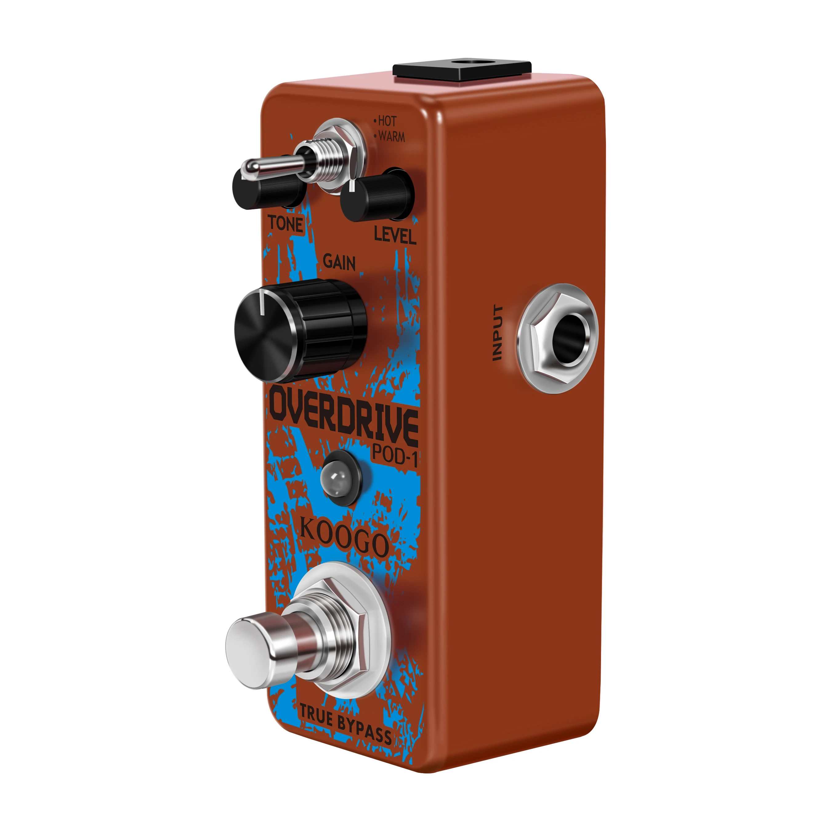 Koogo LEF-302B ODRIVE-II Classical Electronic Overdrive Guitar Effect Pedal True Bypass2 Working Mode Full Metal Case