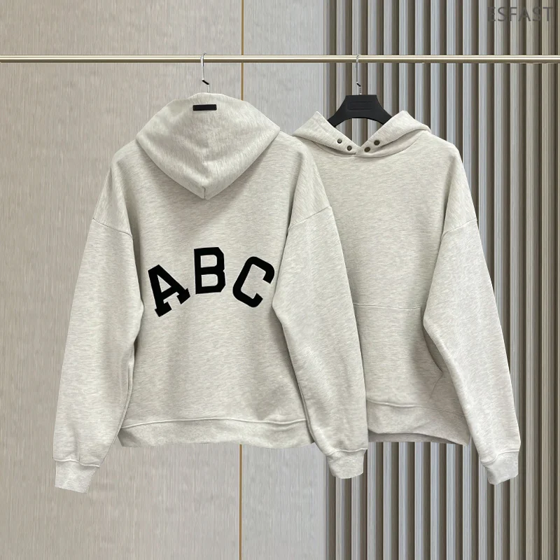 

Толстовка унисекс оверсайз с капюшоном и принтом ABC