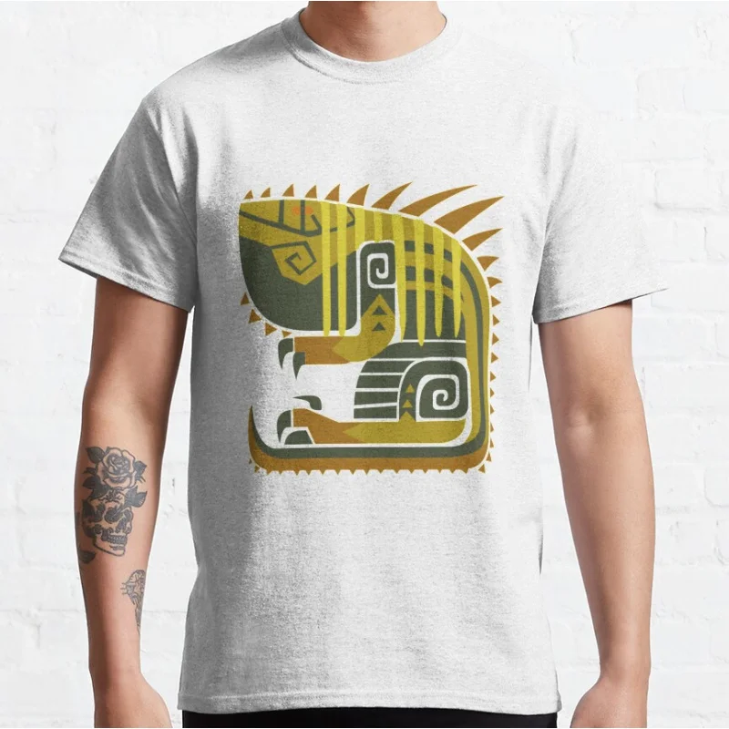 Jagras 80s милые аниме видеоигры Monster Hunter world MHW Hunting Club графические футболки для мужчин