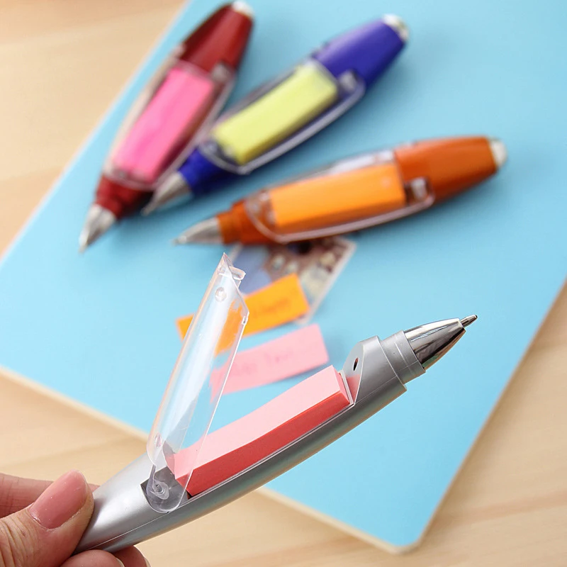 

Ballpoint Pen LED Lamp Lanyard Stationery Sticker Memo Pad Plastic Pen