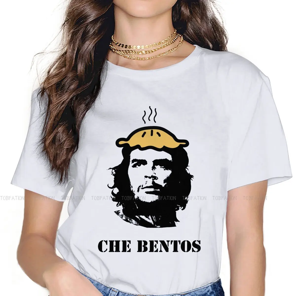 

Bentos новейшие футболки Che Guevara Аргентина женщина Harajuku Чистый хлопок уличная одежда футболка с круглым вырезом