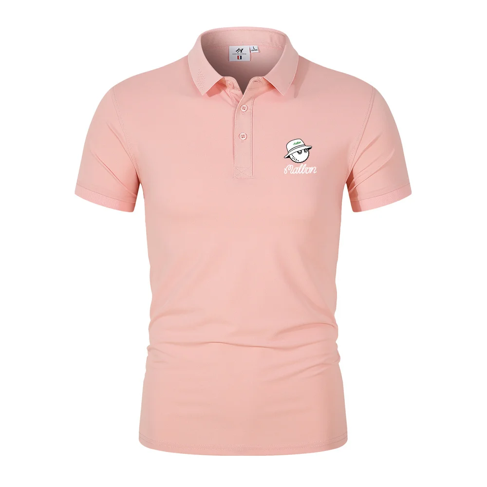 Summer Men's and Women's Golf T-shirt Fashion Breathable Short Sleeve Printed Malbon Casual Sports Baseball Jersey Polo Shirt