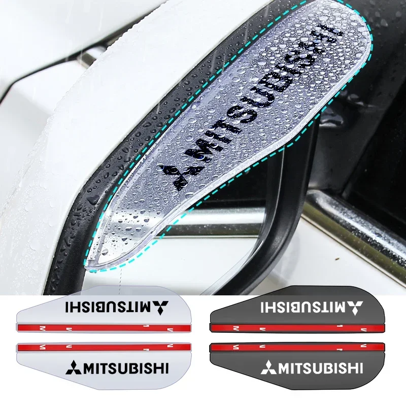 2 шт. автомобильное боковое зеркало заднего вида дождевик для Mitsubishi Ralliart Outlander Pajero