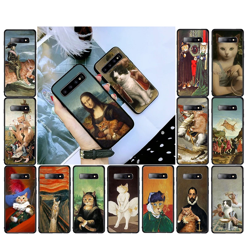 

Cat Art Aesthetics painting Phone Case For Samsung S23 S22 S20 Ultra S20 S22 Plus S10 S9 Plus S21 Plus S10E Plus