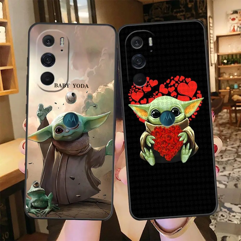 

Cartoon Cute Baby Yoda Case For Moto G30 G31 G50 G51 G60 G71 G8 G9 G22 G200 5G Edge 20 Lite S30 X30 G Stylus 30 Pro Plus Case