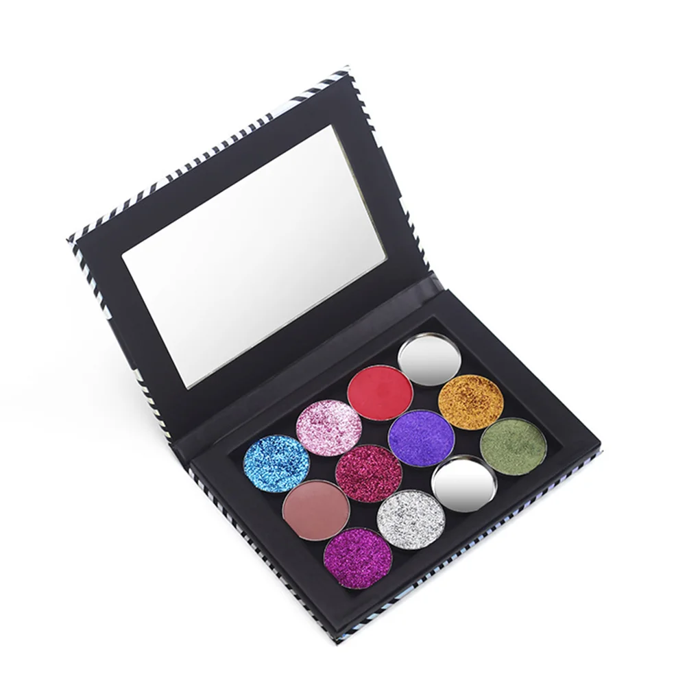 

Eyeshadow Empty Makeup Case Container Mirror Eye Diy Box Holder Pans Grid Blush Shadow Tray Compact Organizer