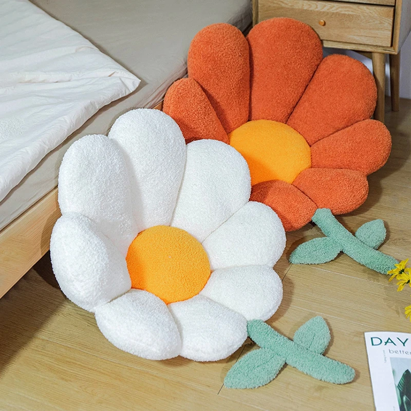 

Cute Ins Flower Pillow Chair Back Cushion Plush Sofa Throw Pillows Indoor Floor Pads Stuffed Doll Kids Birthday Gifts Oreiller