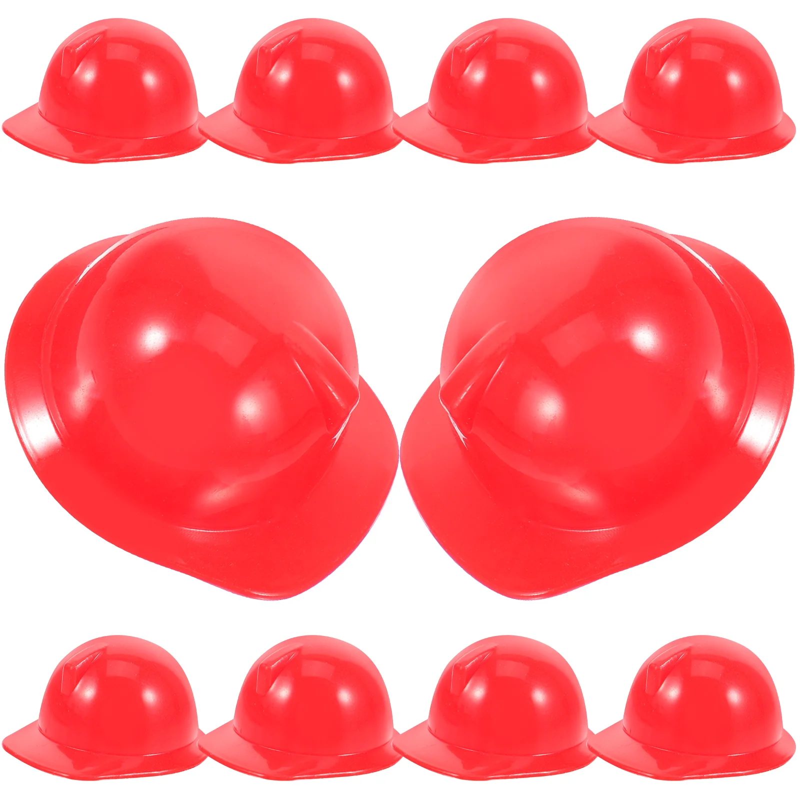 

10pcs Decorative Mini Construction Hat Use Mini Decor Plastic Mini