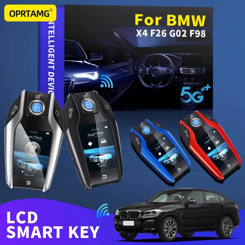 

2022 Modified Car Smart LCD Key Remote smart key For BMW X4 F26 G02 F98 2000-2021 Car Accessories key case keychain key case