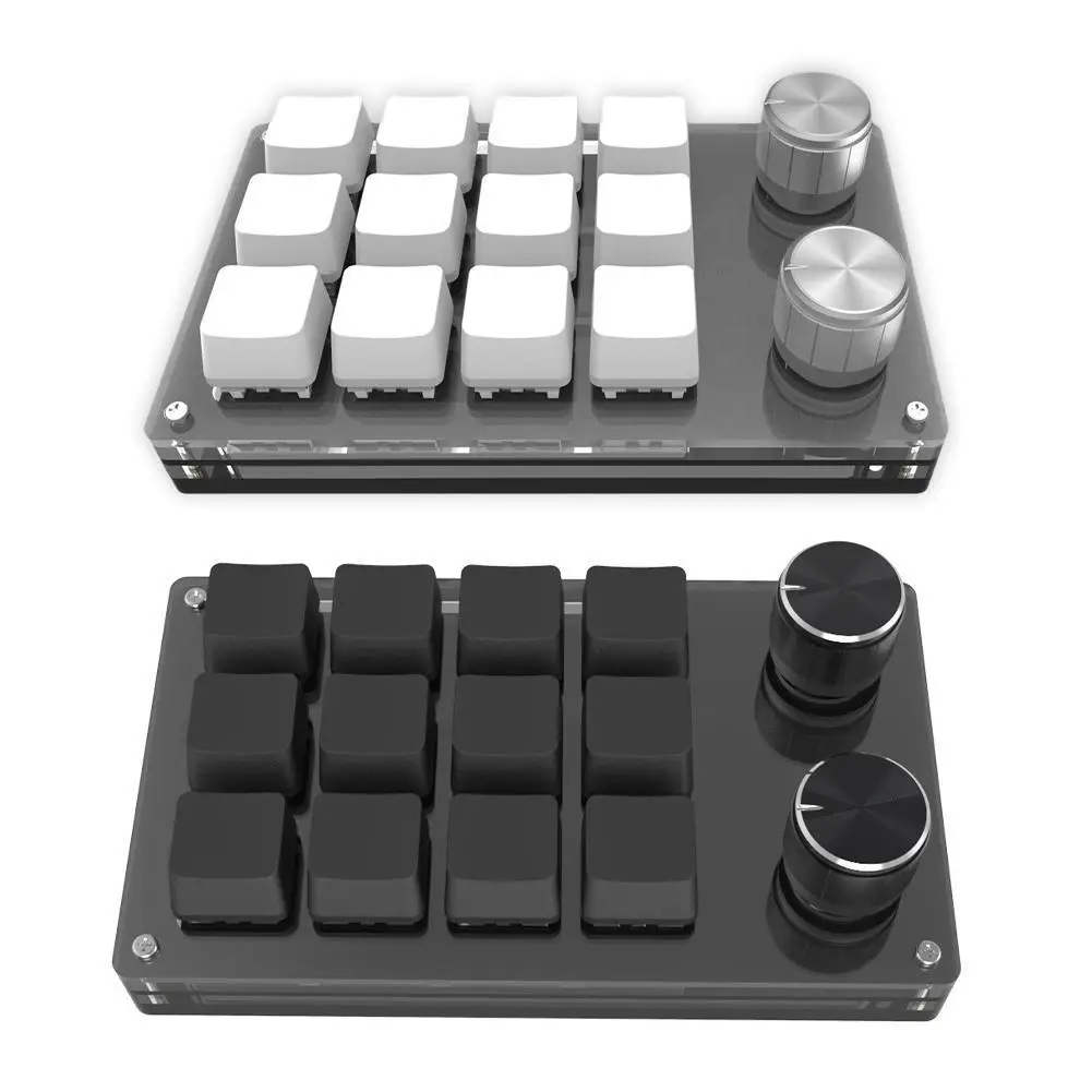 

Мини-клавиатура для макросъемки, Механическая игровая клавиатура, USB Проводная RGB-клавиатура с подсветкой, программируемые клавиши для макр...