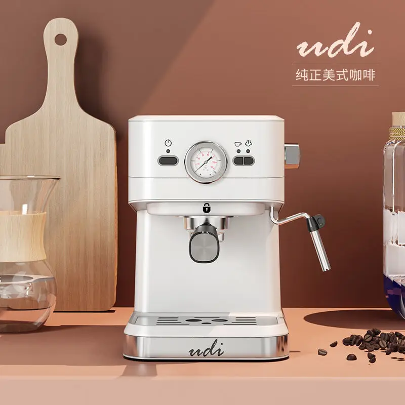 

UDI coffee machine imported from the United States, household Italian commercial steam bubble grinding beans