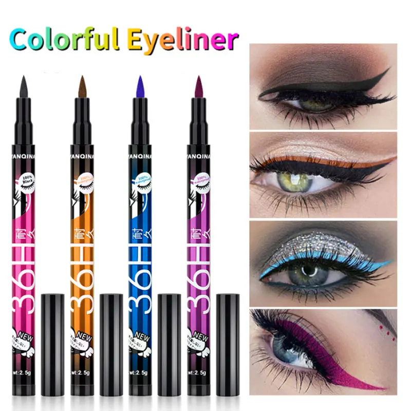 

Black Lying Silkworm Eyeliner Pen Waterproof Big Eyes Makeup Liquid Eye Shadow Pencil Smooth Quick-drying Cosmetics Beauty Tools