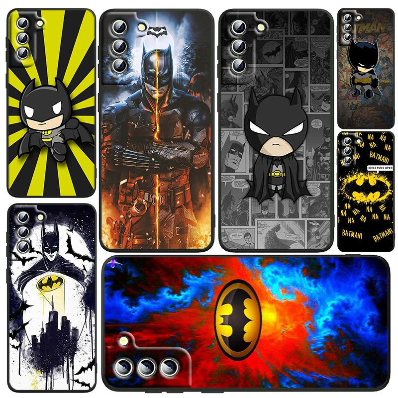 

Justice League Batman Heroes Phone Case For Samsung Galaxy S23 S22 S21 S20 FE Ultra Pro Lite S10 S10E S9 Plus 5G Black Funda