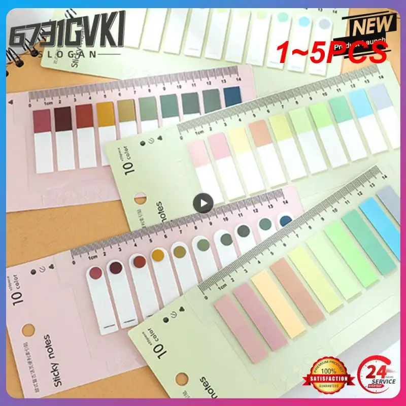 

1~5PCS Sheets Colorful Notes Memo Pad Self Adhesive Label Bookmarks Notepad School Office Stationery Supplies