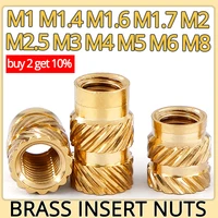 m1 m1 4 m1 6 m1 7 m2 m2 5 m3 m4 m5 m6 m8 insert nut brass hot melt knurled thread heat embedment injection molding copper nut