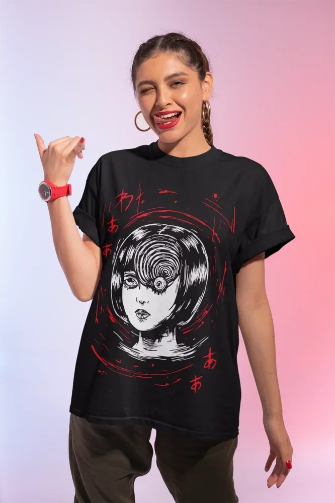 Футболка Tomie Junji Ito Uzumaki Horror Anime Manga Japan Guro Soft