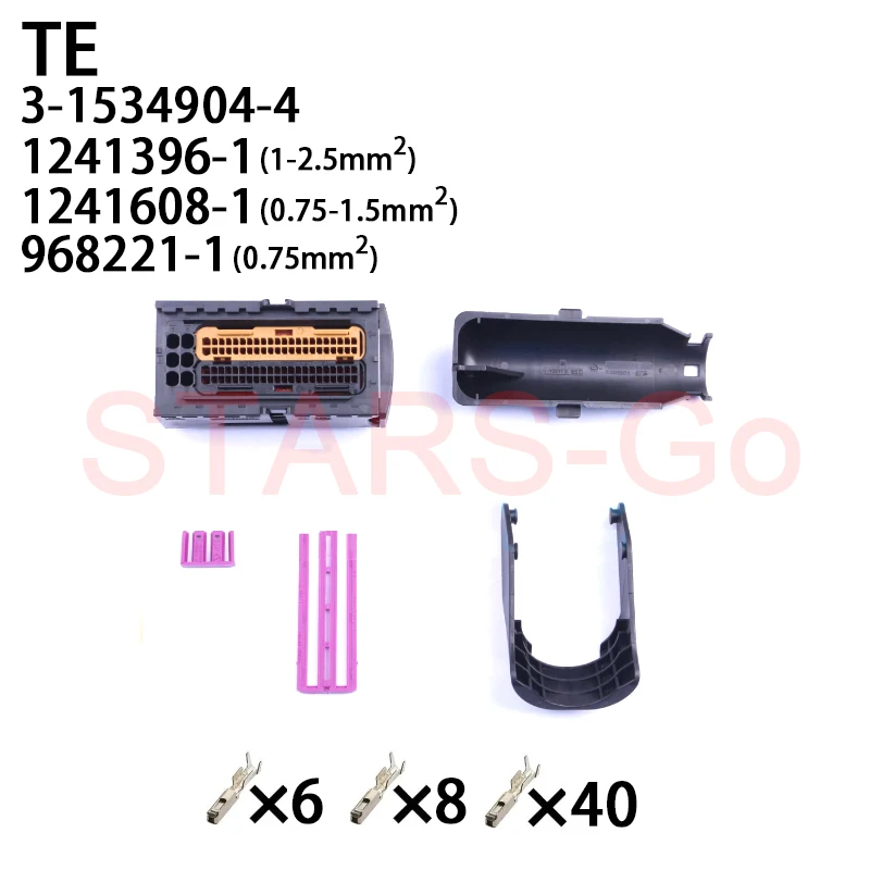 1/10 КОМПЛЕКТ 3- 1534904 -4 1241396 -1 1241608 968221 94-контактный разъем TE TYCO PCB ECU автомобильный и