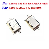 1 10pcs type c micro usb charging dock connector for lenovo tab p10 tb x705f x705masus zenfone 6 6z zs630kl charger plug port