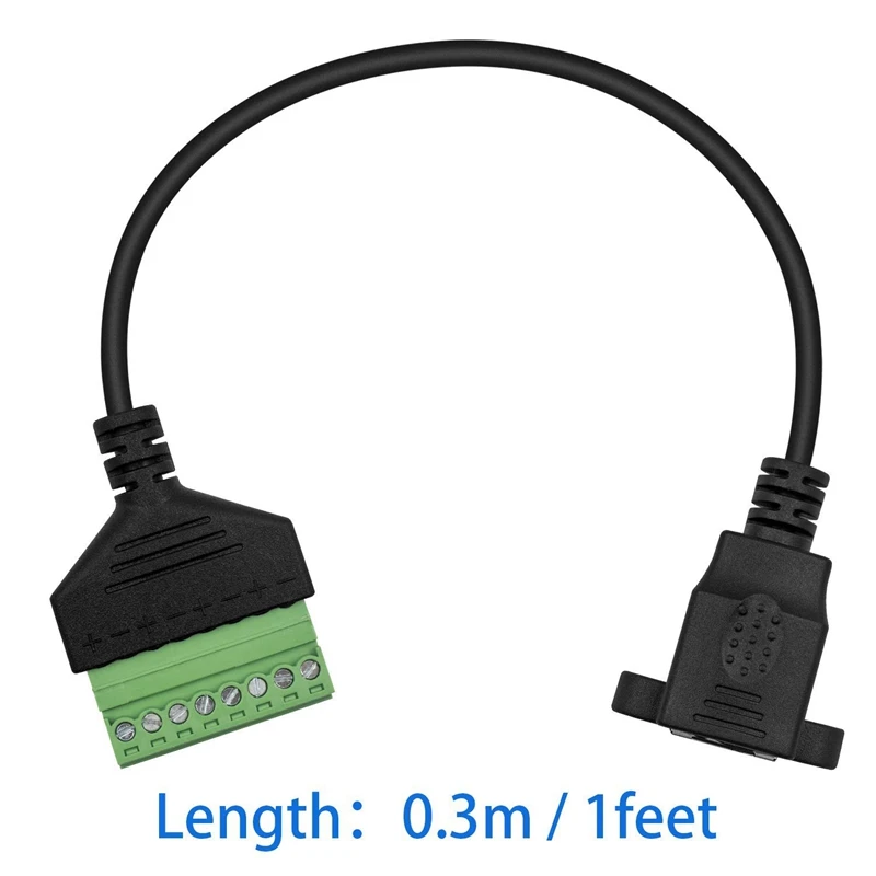 Акция! Винтовой фитиль RJ45 разъем мама 8P8C к 8-контактному винтовому коннектору для