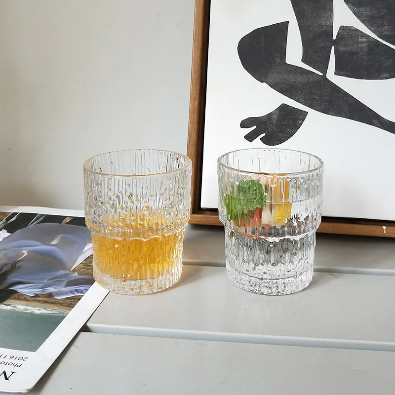 190 мл стакан для виски с рисунком капель воды/дождя хрустальный пива кухни бара