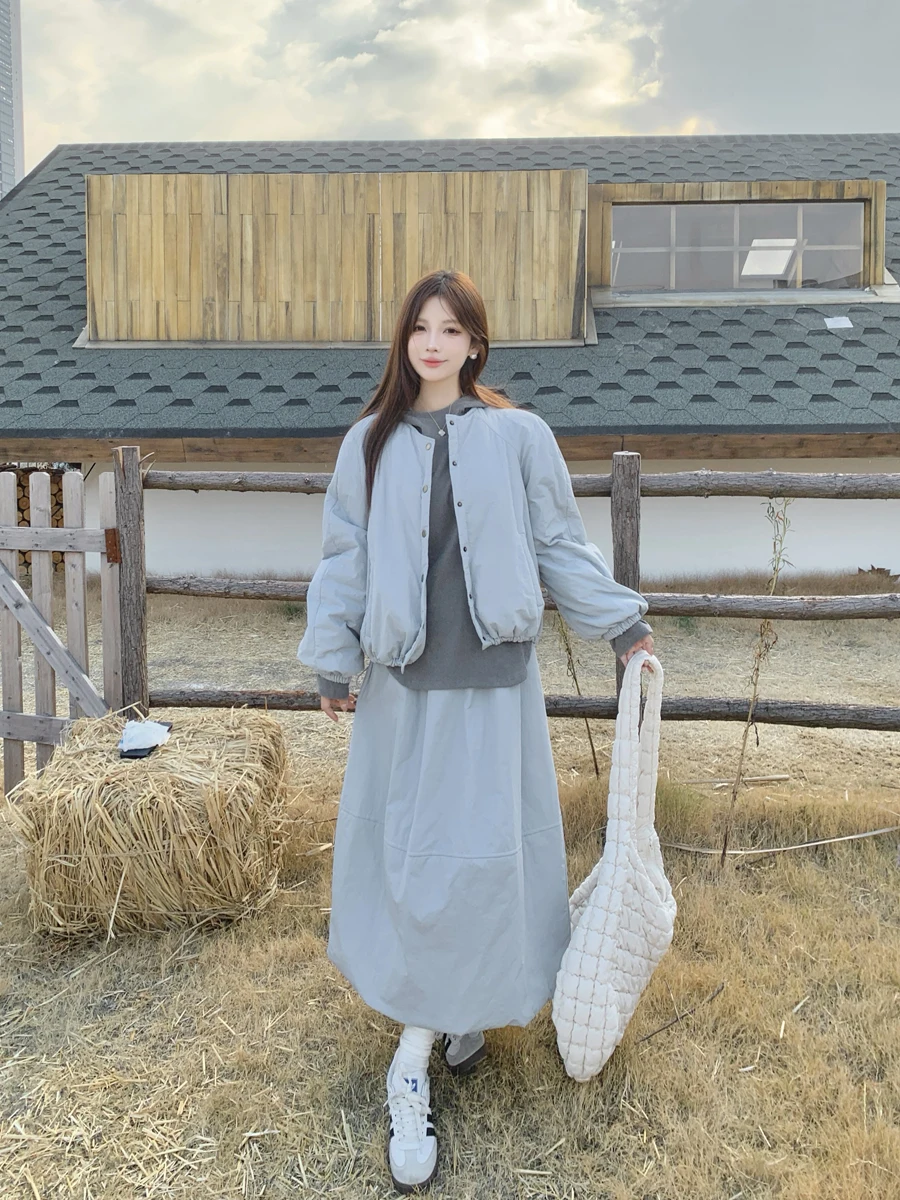 Женская одежда больших размеров Стеганая утолщенная куртка на хлопковой