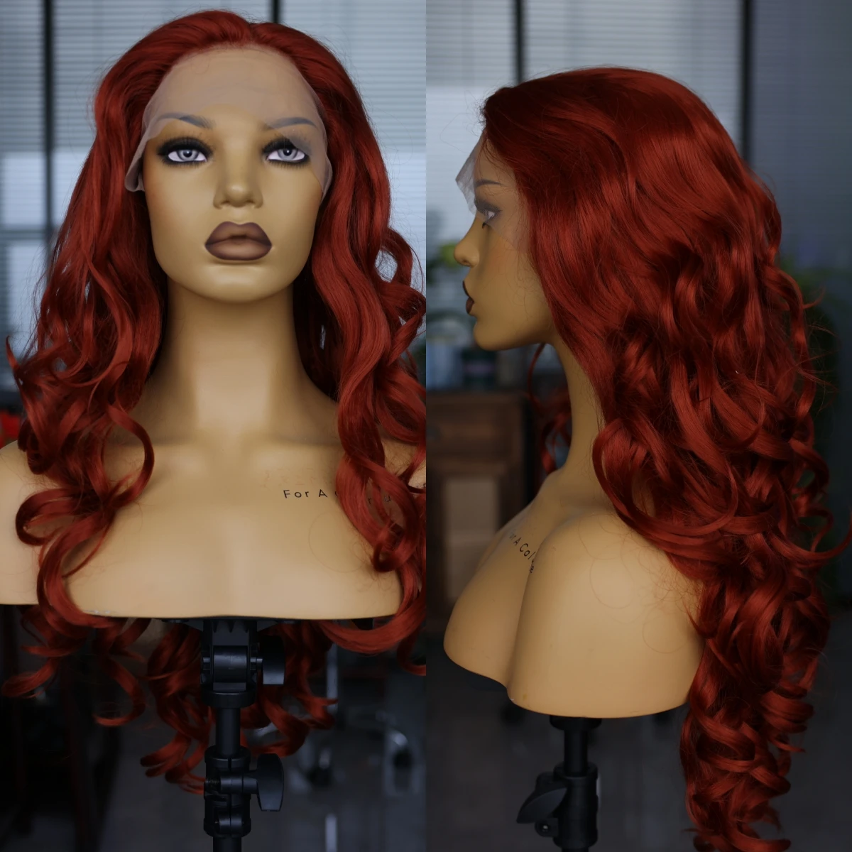 Женский синтетический длинный волнистый парик с передней сеткой легкие дышащие