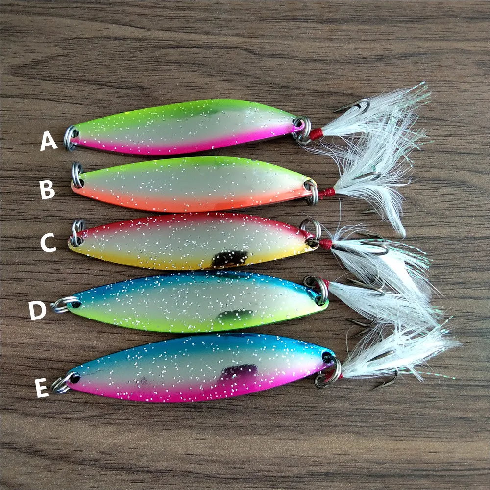 

2PCS 8cm 17g New Fishing Lure Metal Jig Spoon Lure Wobbler Casting Jigging Tackle For Fish Slow Jig Bait Pesca