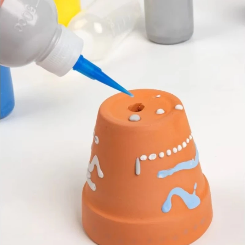 5 бутылок для рисования керамической глины