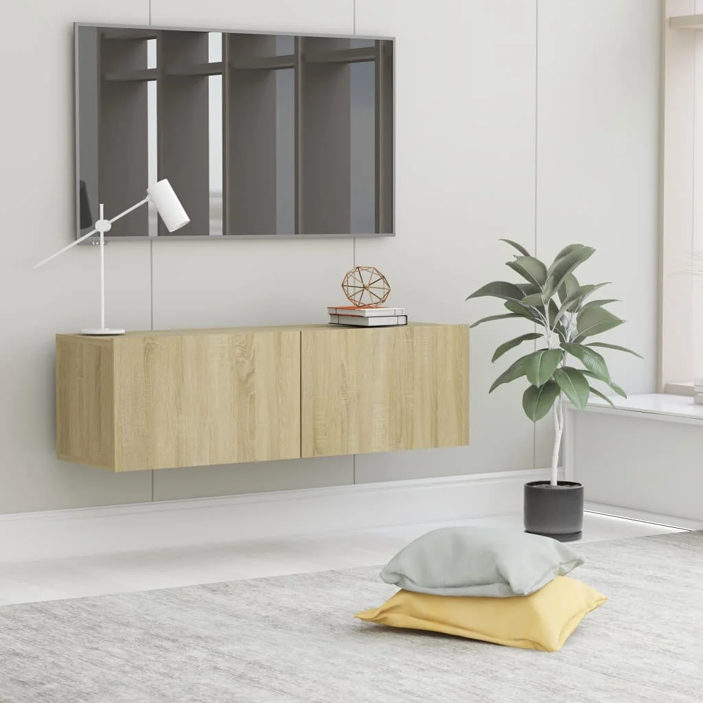 

Шкаф для телевизора из дуба sonoma 100x30x30 см ДСП