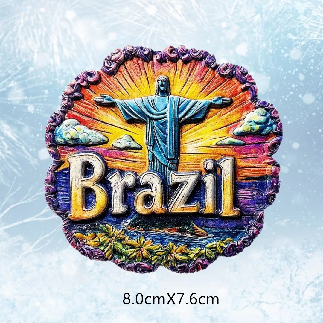 

Бразильский 3D магнит на холодильник из смолы