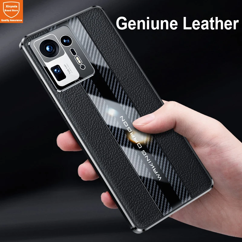 

Real Cow Cowhide Geniune Leather Phone Case For Xiaomi Mi Mix 4 Mix4 Bumper Cover For Xiaomi Mix 4 Luxury Case Shell