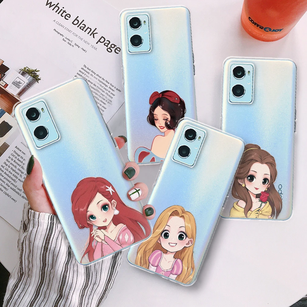 

Disney Princess phone case For OPPO A 1 3 5 11 15 16 32 35 37 53 54 57 55 59 73 74 F 1 7 83 Cartoon transparent silicone cover