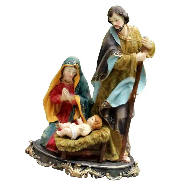 

Nativity Ornament Delightful Amazing Resin Home Decorationkamazing Gift True Meaning Of Christmas Spacious And Stable Background