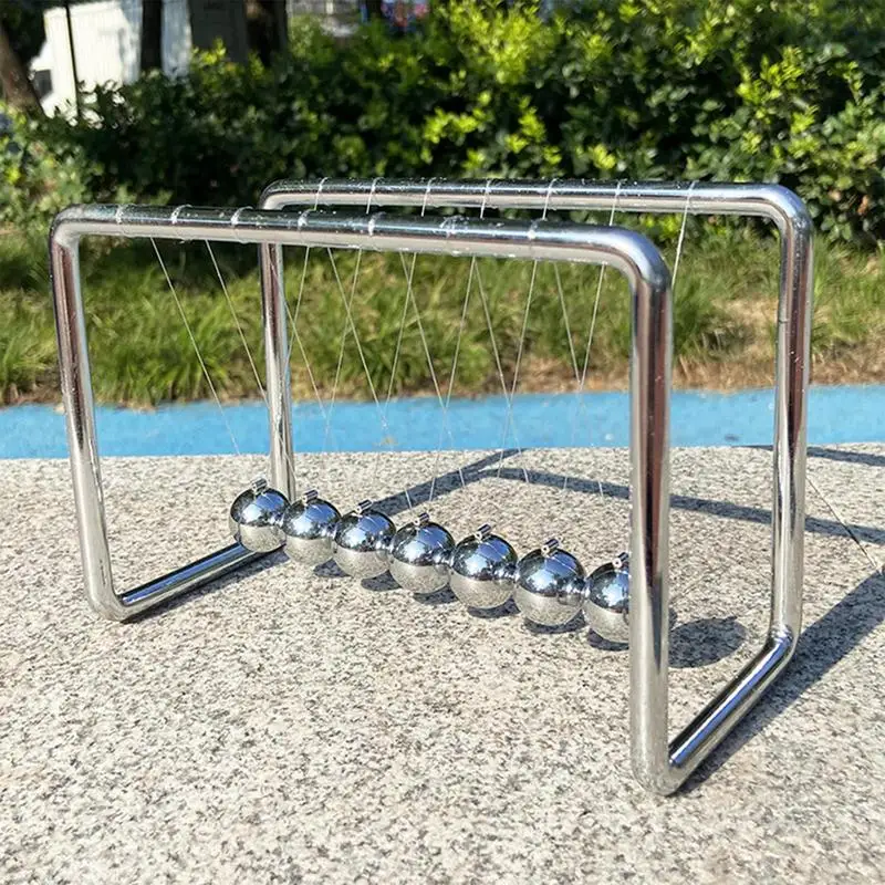 

New Cradle Steel Newton's Balance Ball Physics Science Pendulum Fun Desk Toy Gift Games Educational Desk Home Decoration