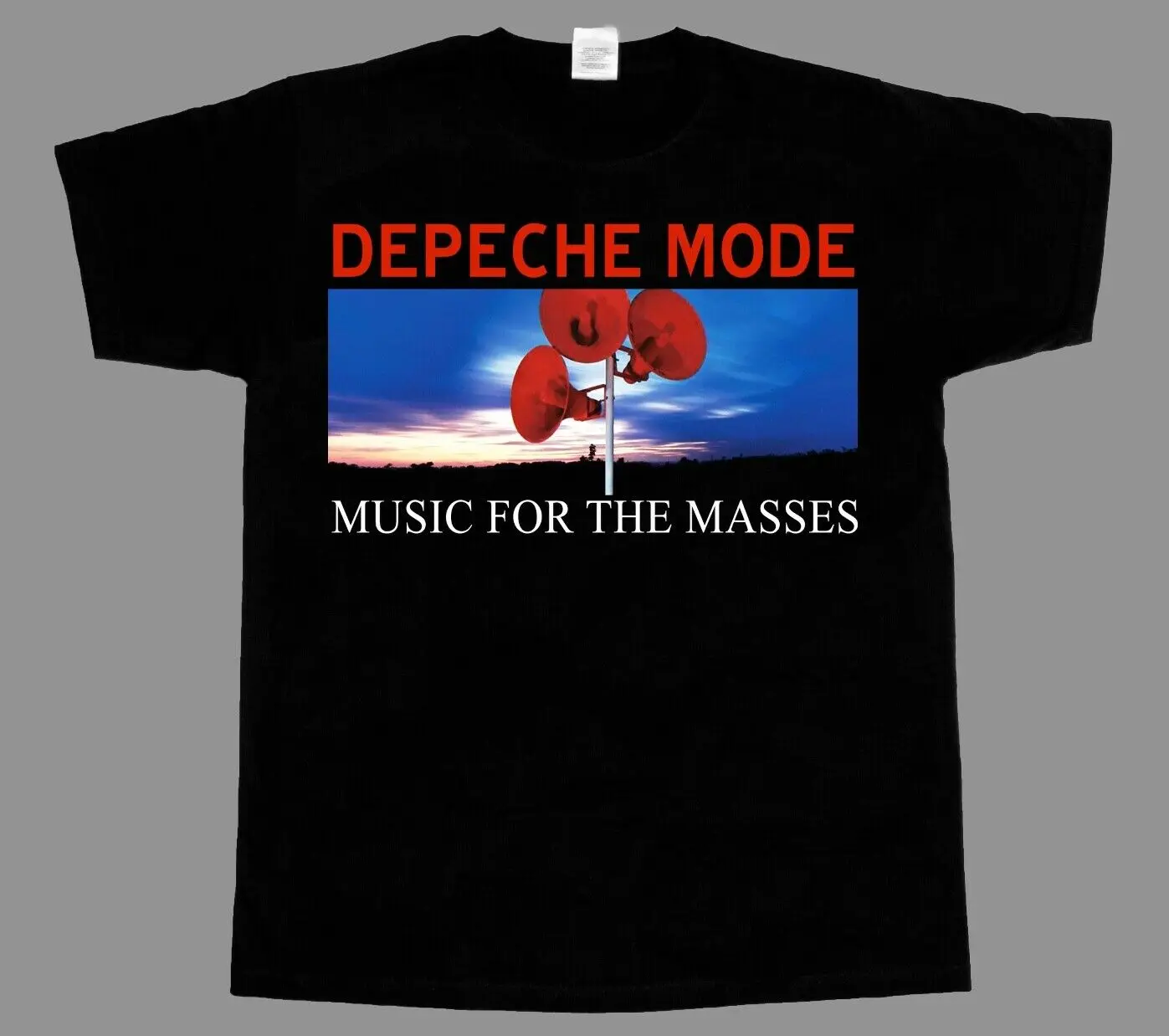 

DEPECHE MODE MUSIC FOR THE MASSES NEW BLACK T-SHIRT