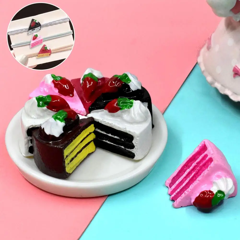 

5Pcs Useful Miniature Dessert Model Role Play Kitchen Toy Miniature Food Anti-deformed Decorative