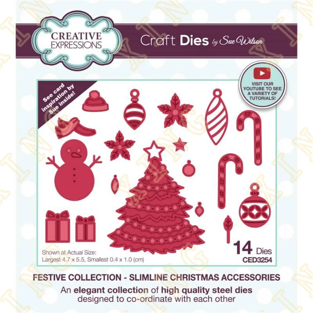

Christmas Accessories Metal Cutting Dies Scrapbook Diary Decoration Stencil Embossing Template Diy Greeting Card Handmade 2022