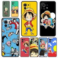 one piece cartoon luffy phone case for xiaomi poco x3 nfc f3 m3 m4 mi note 12 10 11 ultra 11t pro 10t lite 5g 9t 11i 11x cover