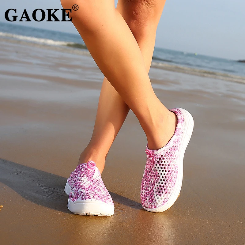 Женские летние сандалии желе пляжные женские ажурные дизайнерские тапочки