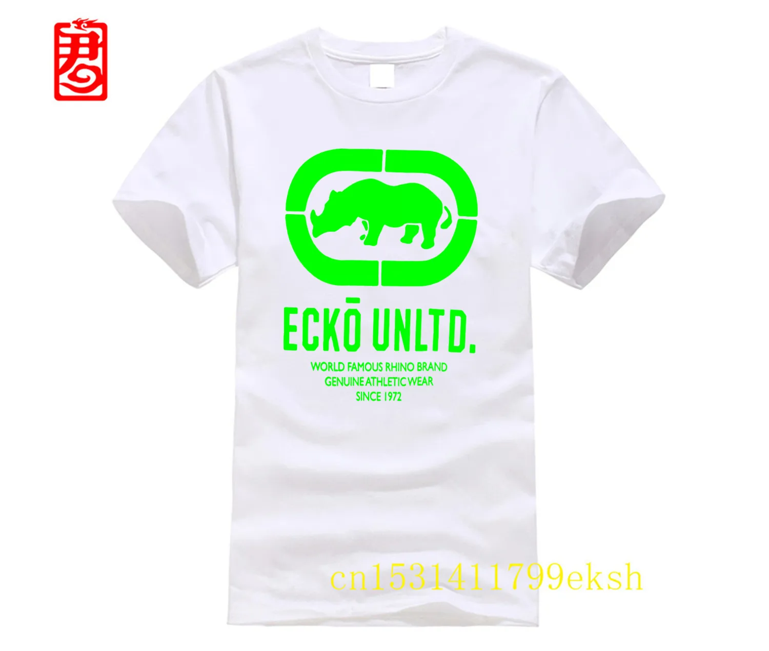 Фото Ecko_Unltd летняя хлопковая футболка с короткими рукавами и круглым вырезом, мужская одежда, забавные топы и футболки, повседневная футболка с рукавами №2