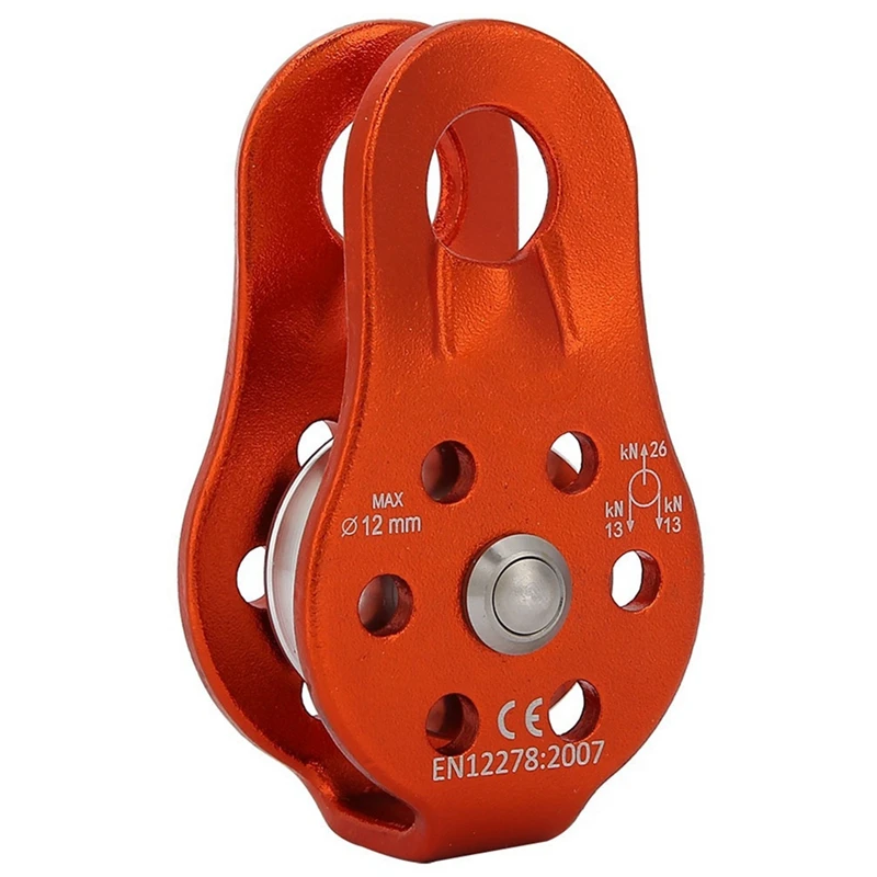 

Aluminium Alloy Heavy Duty Single Swivel Rope Pulley Block For Rope Climbing