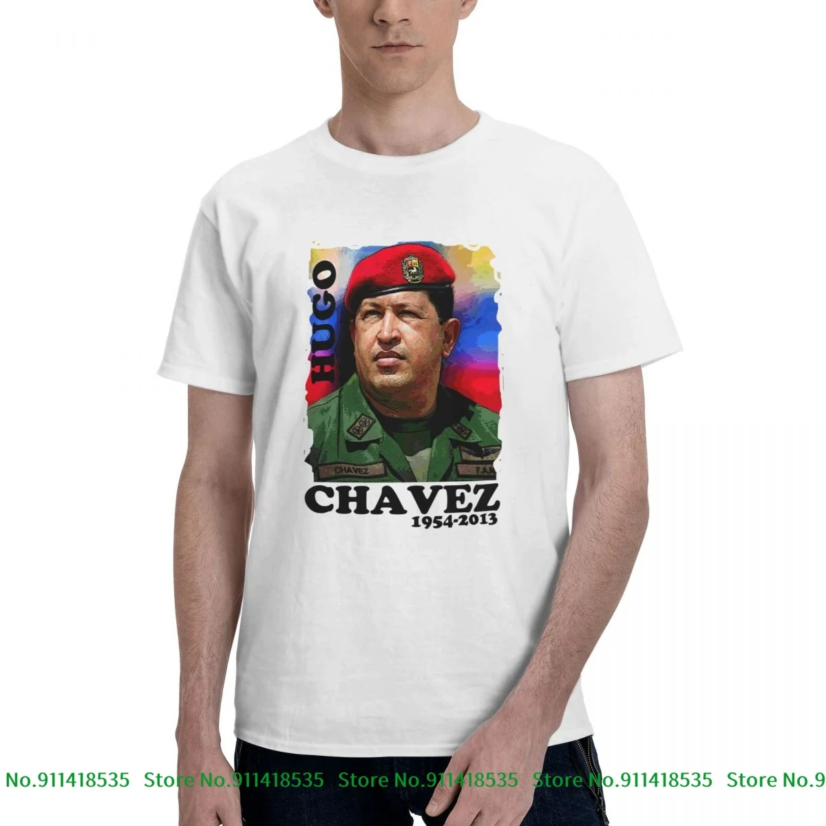 Редкая Классическая Ретро футболка Хьюго Чавес 1954-2013 гг. Венесуэла президент