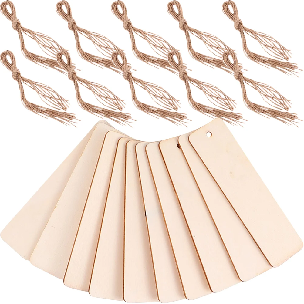 

Wooden Tags Wood Gift Crafts Diy Tree Craft Chips Hole Tag Pendant Ornaments Holiday Name Present Bookmark Cutouts Unfinished