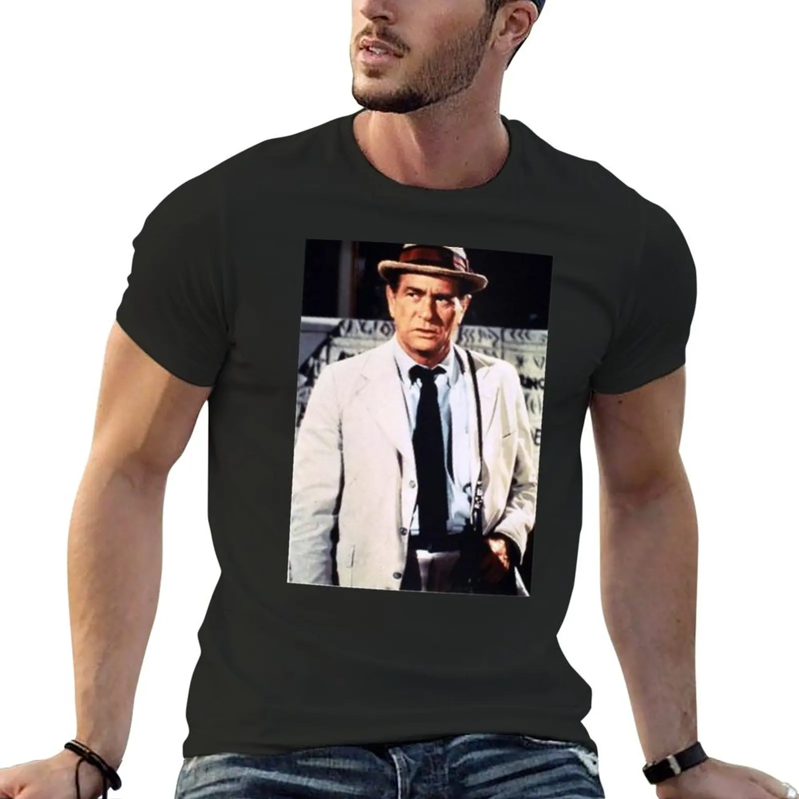 Футболка Kolchak Night Stalker Мужская винтажная тенниска от пота в стиле аниме