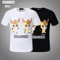dsquared2 summer mens womens printed lettersround neck short sleeve street hip hop pure cotton tee t shirt
