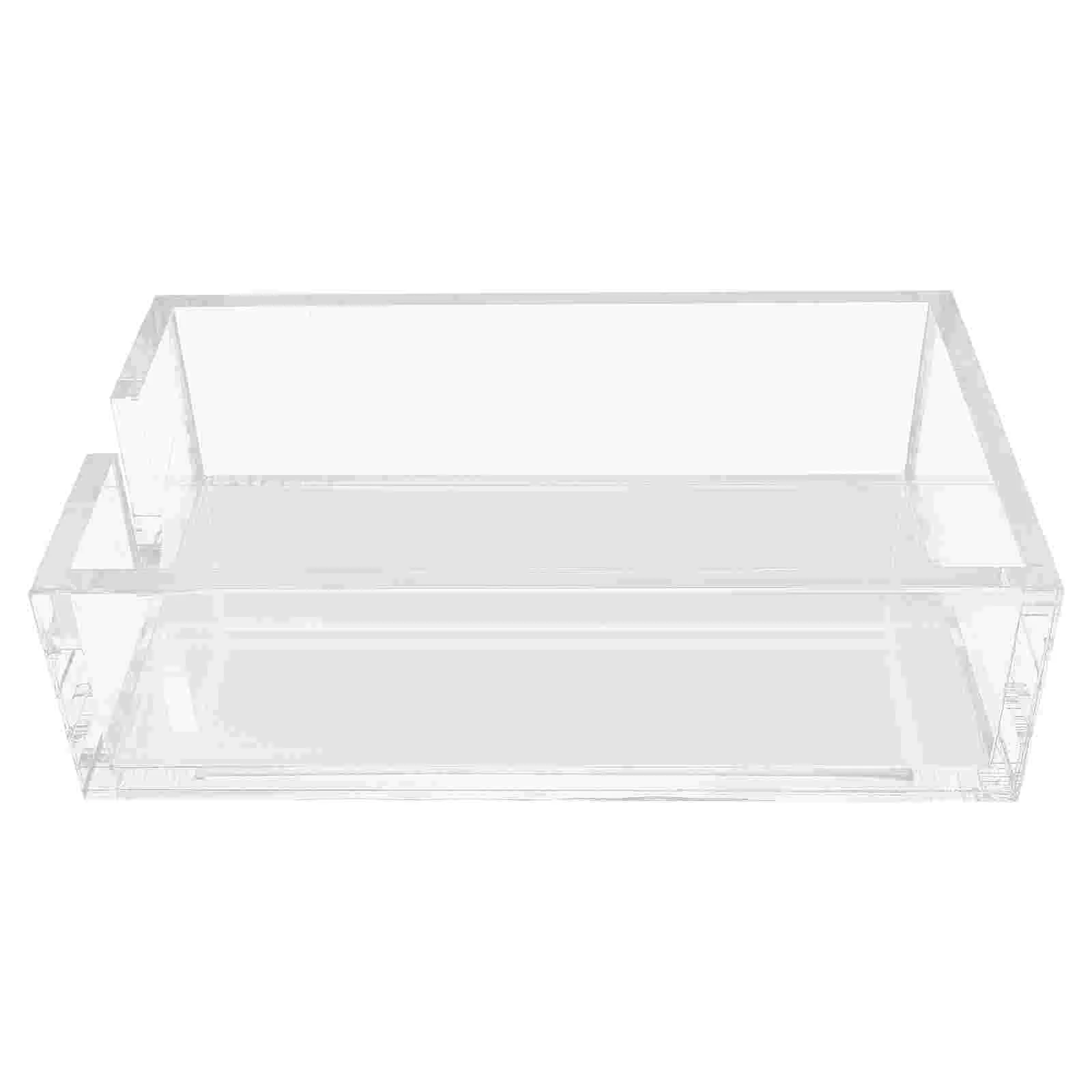 

Square Napkin Case Multi-function Tissue Storage Box Acrylic Napkin Box