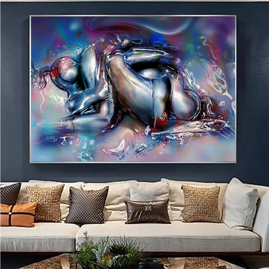 5D Diamond Embroidery Abstract Aesthetics Art Sexy Couples Love Kissing Diamond Painting Full Mosaic Cross Stitch Handmade Gift