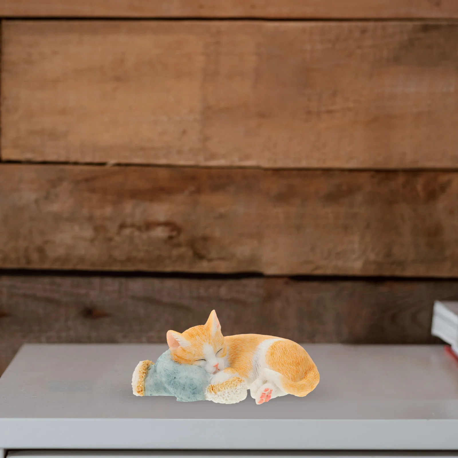 

Cat Ornaments Resin Decors Cartoon Sculpture Decorate Figurine Adorable Miniatures