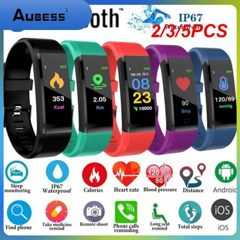 

2/3/5PCS Usb Charging Sport Health Global Version Smart Watch Heart Rate Fitness Tracker