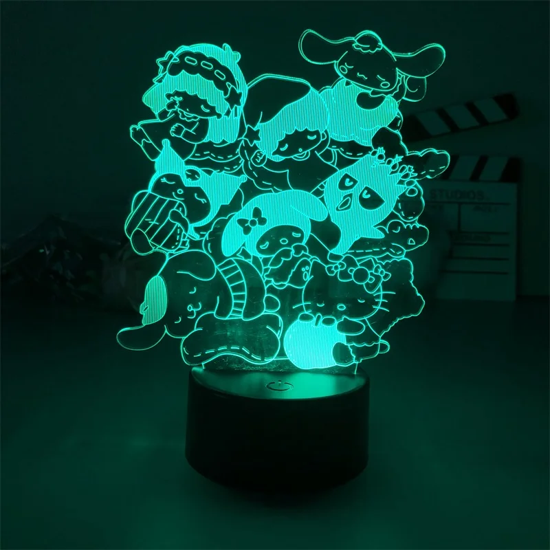 

Cartoon Pet Night Lamp Alarm Clock Base Light Projector Indoor Table Decorative Indoor Colorful Dropship Lovely Present Girl